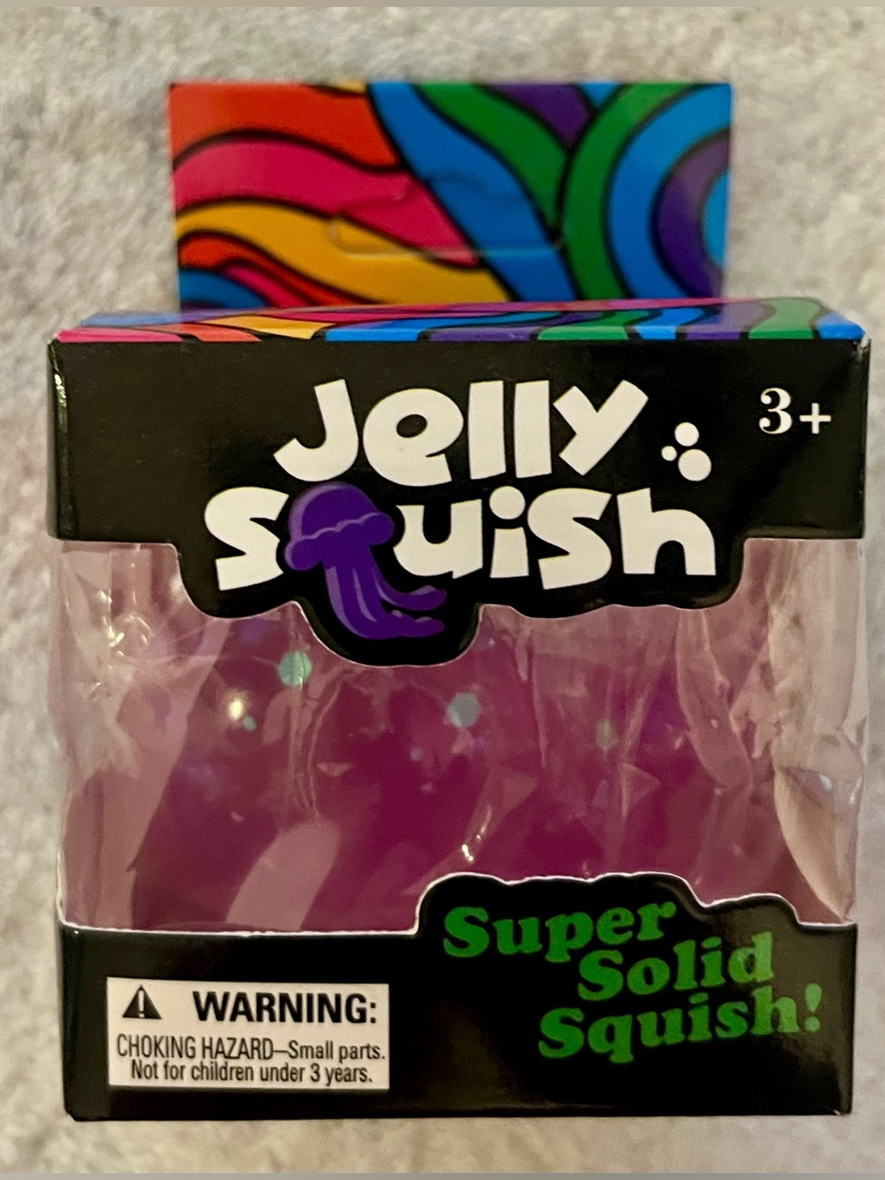 Jelly Squish Purple Super Solid Squish Toy